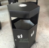 六邊形鋼制垃圾桶