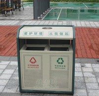 小區鋼制垃圾桶