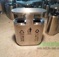 室內機場不銹鋼分類垃圾箱