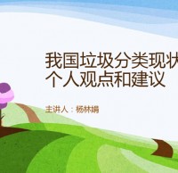 中國垃圾分類現狀和建議Ppt