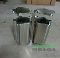 多邊形不銹鋼分類垃圾箱