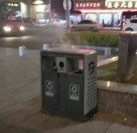 亂扔煙頭進垃圾桶，險些造成火災釀成大禍