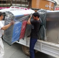 新干城管添置分類垃圾箱，為創城助力，為文明“添彩”