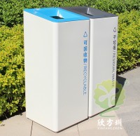 室內商場直投口不銹鋼分類垃圾桶