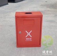 掛壁式噴粉烤漆方形不銹鋼有害垃圾箱