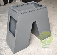 戶外公園廣場噴塑鍍鋅板花盆花箱