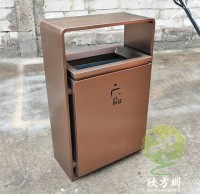 室內新樓盤電梯口方形不銹鋼果皮箱