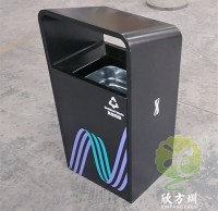 戶外廣場加厚不銹鋼垃圾桶果皮箱