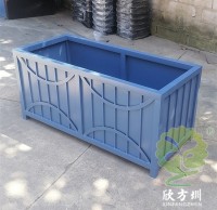 戶外隔斷長方形烤漆不銹鋼花箱