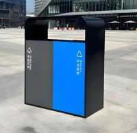 精工定制鍍鋅板分類桶重塑廣場文明