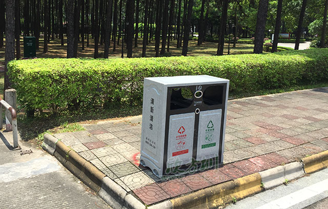 玻璃鋼仿大理石垃圾桶 玻璃鋼仿大理石垃圾桶