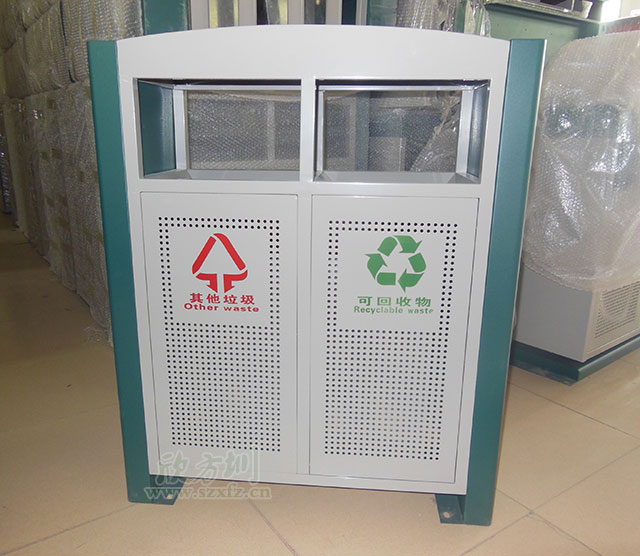 戶外分類鋼制垃圾桶 戶外分類鋼制垃圾桶