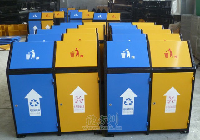 屋形鋼制垃圾桶 屋形鋼制垃圾桶