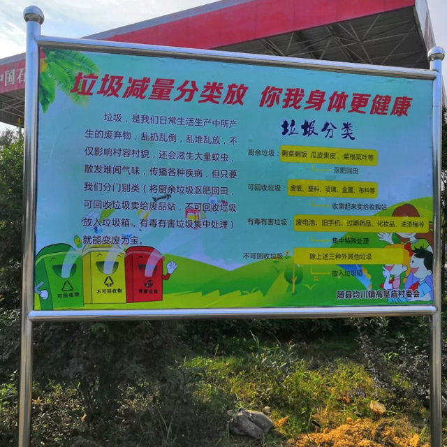 垃圾分類(lèi)宣傳欄